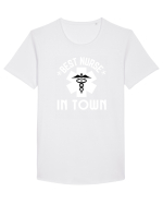 Best Nurse In Town Tricou mânecă scurtă guler larg Bărbat Skater