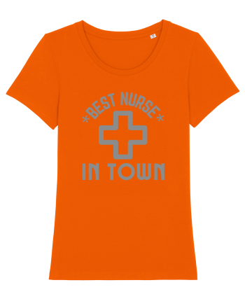 Best Nurse In Town Bright Orange