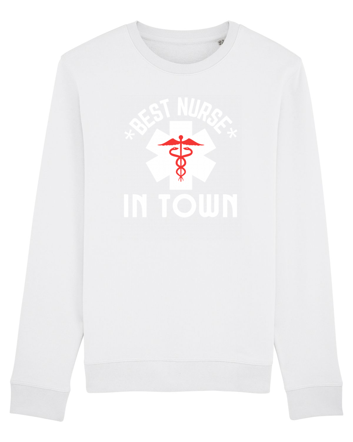 Bluză mânecă lungă Unisex Rise White