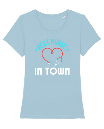 Best Nurse In Town Sky Blue