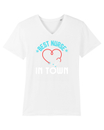 Best Nurse In Town Tricou mânecă scurtă guler V Bărbat Presenter