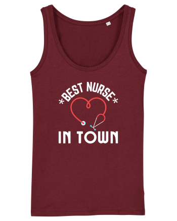Best Nurse In Town Burgundy