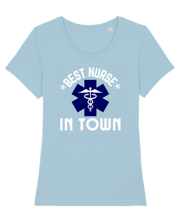 Best Nurse In Town Sky Blue