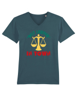 Best Lawyer In Town  Tricou mânecă scurtă guler V Bărbat Presenter