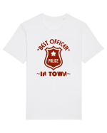 Best Police Office In Town Tricou mânecă scurtă Unisex Rocker