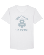 Best Police Office In Town Tricou mânecă scurtă guler larg Bărbat Skater