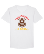 Best Police Office In Town Tricou mânecă scurtă guler larg Bărbat Skater