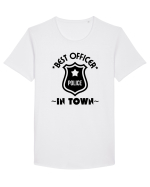 Best Police Office In Town Tricou mânecă scurtă guler larg Bărbat Skater