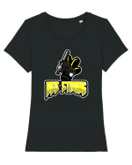 Bee Strong Tricou mânecă scurtă guler larg fitted Damă Expresser