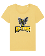 Bee Strong Tricou mânecă scurtă guler larg fitted Damă Expresser