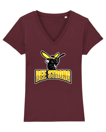 Bee Strong Burgundy