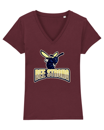 Bee Strong Burgundy