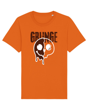 Grunge Music Smiley Bright Orange