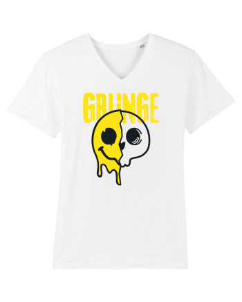 Grunge Music Smiley White