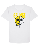 Grunge Music Smiley Tricou mânecă scurtă guler larg Bărbat Skater