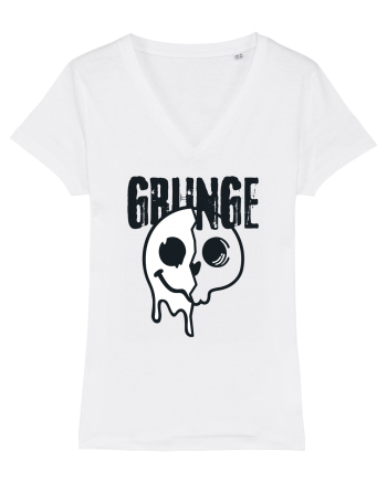 Grunge Music Smiley White