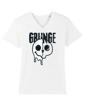 Grunge Music Smiley White