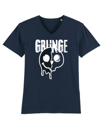 Grunge Music Smiley French Navy