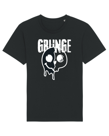 Grunge Music Smiley Black