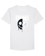 Grunge Music Smiley Tricou mânecă scurtă guler larg Bărbat Skater