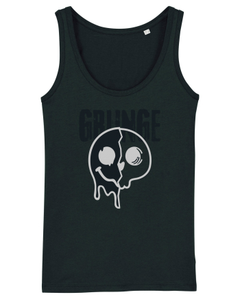 Grunge Music Smiley Black