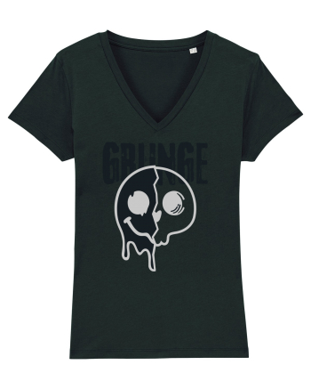 Grunge Music Smiley Black