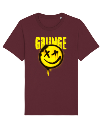 Grunge Music Smiley Burgundy