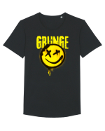 Grunge Music Smiley Tricou mânecă scurtă guler larg Bărbat Skater