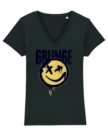 Grunge Music Smiley Black