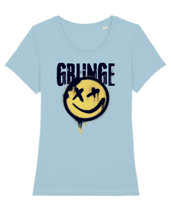 Grunge Music Smiley Sky Blue