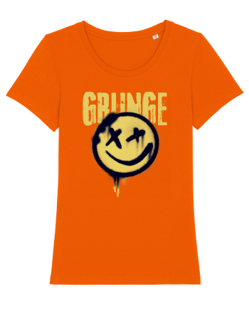 Grunge Music Smiley Bright Orange