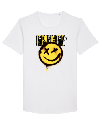 Grunge Music Smiley White
