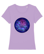 Galaxy Dragon Tricou mânecă scurtă guler larg fitted Damă Expresser