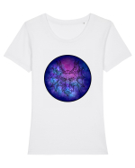 Galaxy Dragon Tricou mânecă scurtă guler larg fitted Damă Expresser