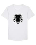 Galaxy Dragon Tricou mânecă scurtă guler larg Bărbat Skater