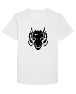 Galaxy Dragon Tricou mânecă scurtă guler larg Bărbat Skater