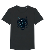 Galaxy Dragon Tricou mânecă scurtă guler larg Bărbat Skater