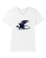 Galaxy Dragon Tricou mânecă scurtă guler V Bărbat Presenter