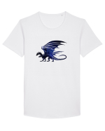 Galaxy Dragon Tricou mânecă scurtă guler larg Bărbat Skater