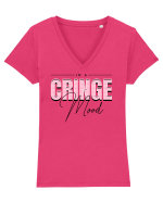 In a cringe mood Tricou mânecă scurtă guler V Damă Evoker