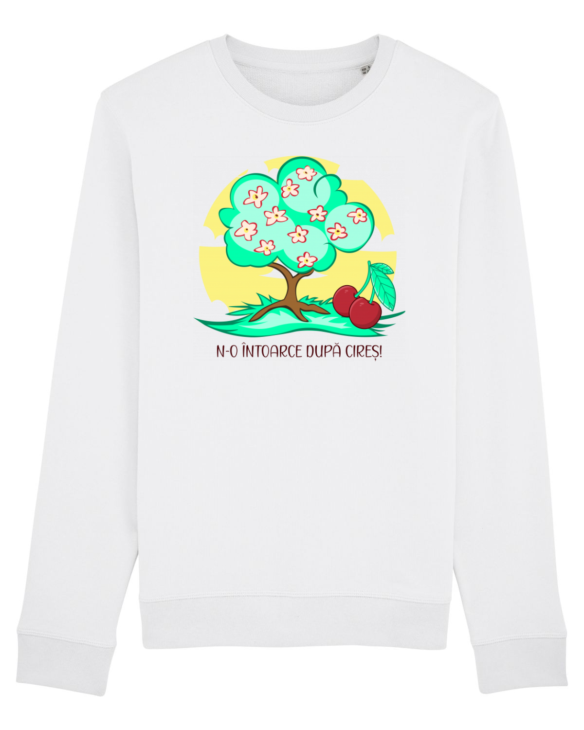 Bluză mânecă lungă Unisex Rise White