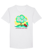 N-o întoarce după cireș! Tricou mânecă scurtă guler larg Bărbat Skater