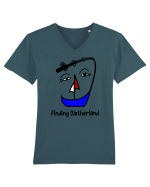 Finding Netheland Tricou mânecă scurtă guler V Bărbat Presenter
