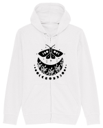Mystic Moth Black Hanorac cu fermoar Unisex Connector