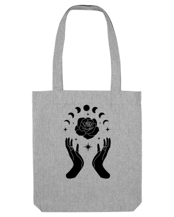Mystic Moon Phases Black Heather Grey