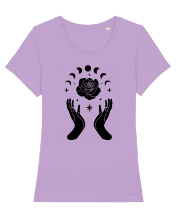 Mystic Moon Phases Black Lavender Dawn