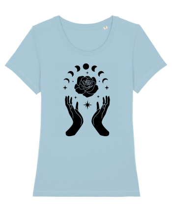 Mystic Moon Phases Black Sky Blue