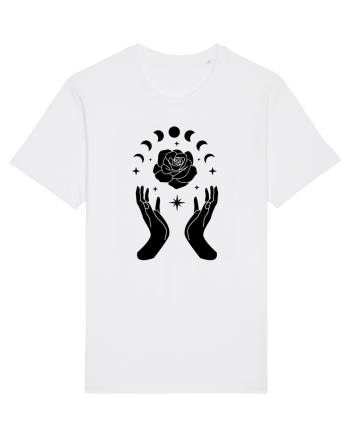 Mystic Moon Phases Black White
