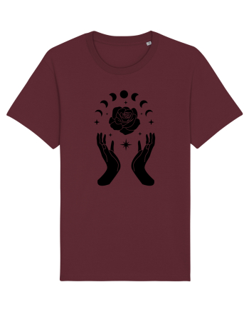 Mystic Moon Phases Black Burgundy