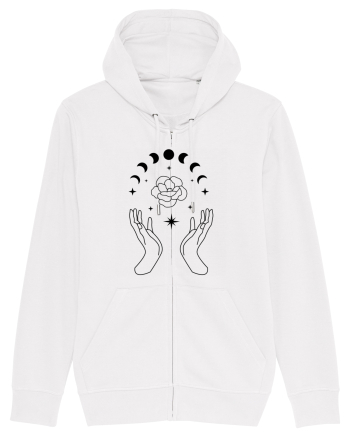 Mystic Moon Phases Hands White